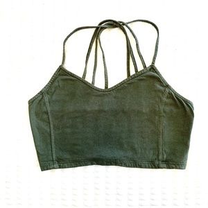 American Eagle Cropped Cross-Strap Top